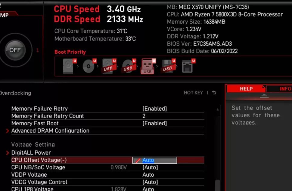 Nowy BIOS w wersji Beta dla MSI X570 odblokowuje niedostępne opcje dla Ryzena 7 5800X3D