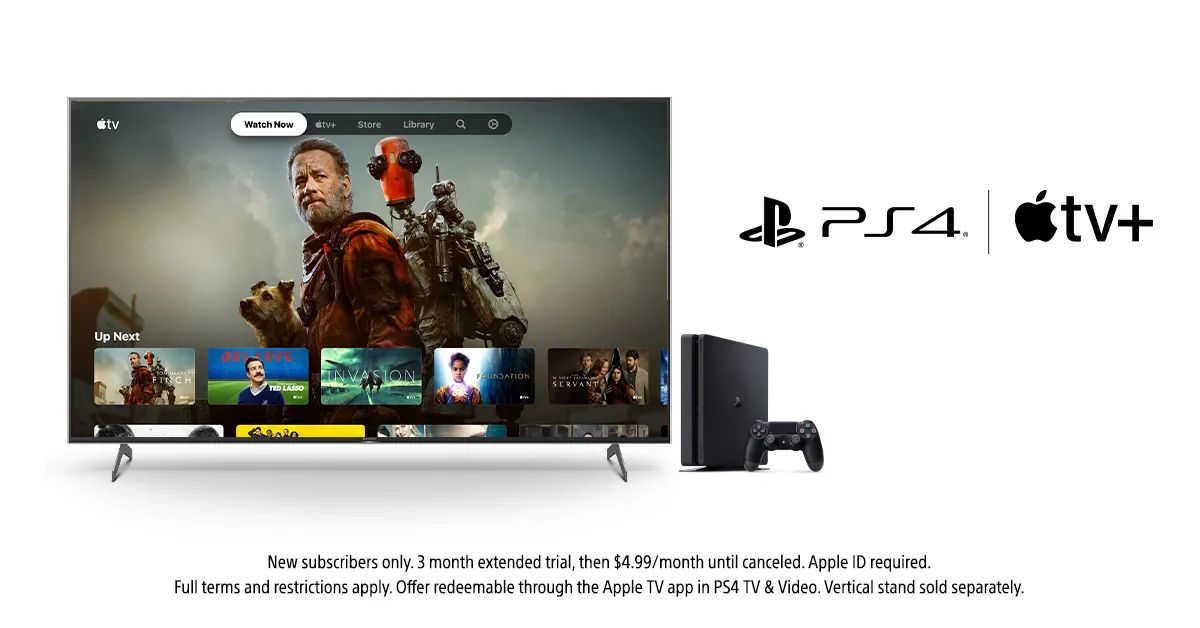 Właściciele PS4 mogą odebrać 3 miesiące AppleTV+ za darmo