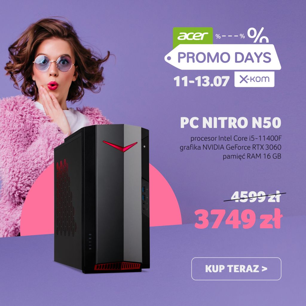 Acer i x-kom startują z Promo Days. Sprzęt komputerowy (i nie tylko) do upolowania w super cenach