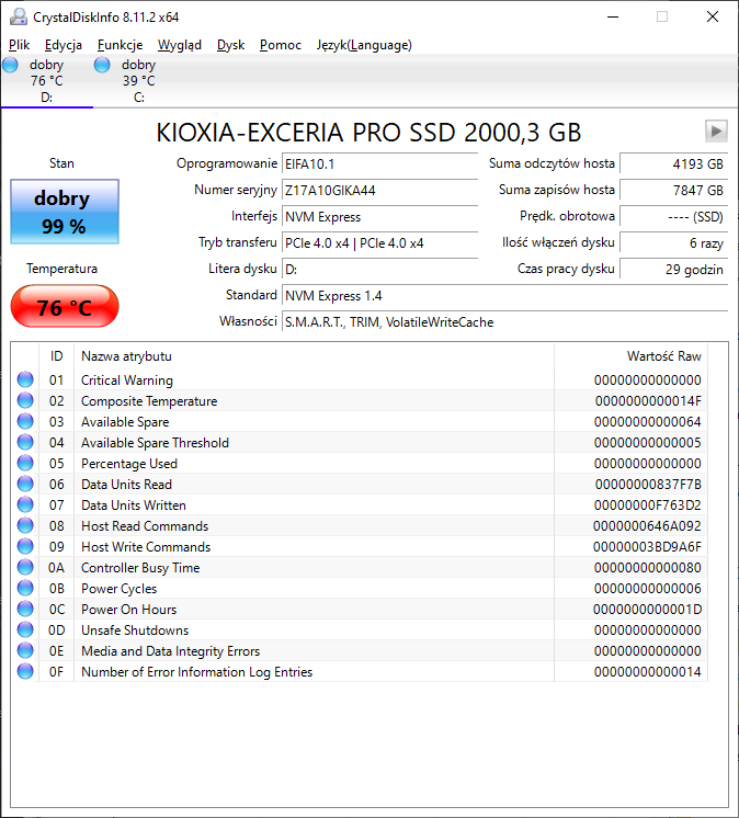 Kioxia Exceria Pro 2 TB