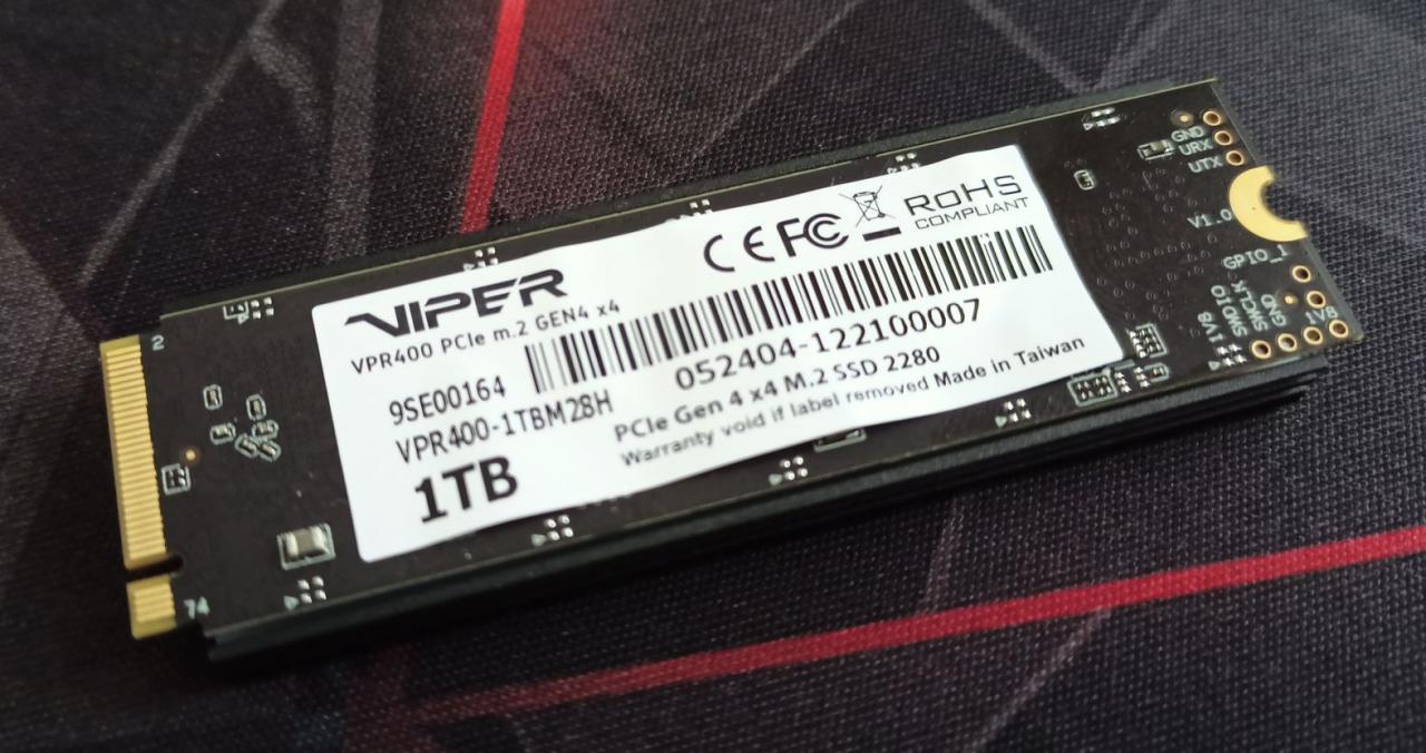 Patriot Viper VPR400 RGB 1 TB - test dysku SSD. PCI 4.0 i RGB mogą iść w parze?