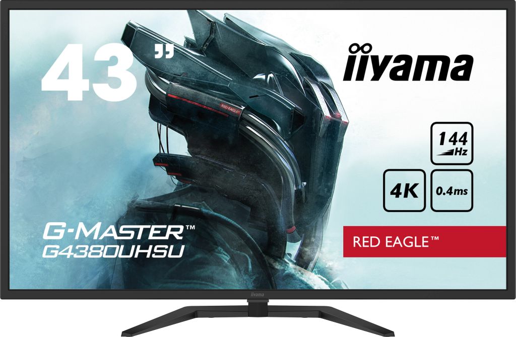 iiyama G-Master G4380UHSU-B1 Red Eagle - 43-calowy monitor 4K dla graczy ceniących szybkość i jakość