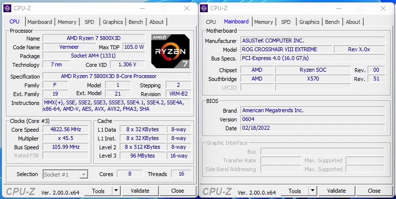 Blokada podkręcania Ryzena 7 5800X3D już złamana. CPU wykręcone do 4,8 GHz