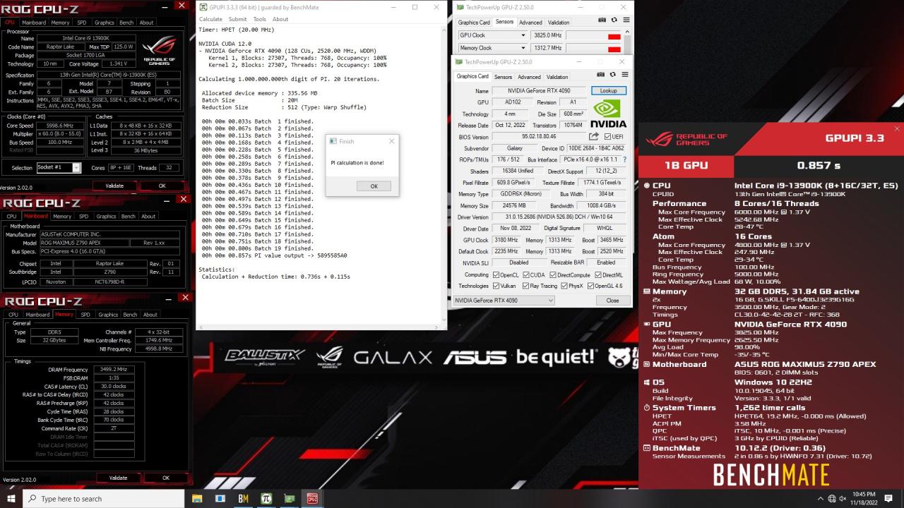 Karta graficzna GALAX GeForce RTX 4090 HOF podkręcona do 3,85. Bije 14 nowych rekordów świata