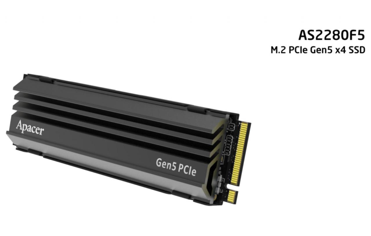 Apacer i Zadak zapowiają pierwsze konsumeckie SSD PCIe 5.0. Prędkość do 13000 MB/s
