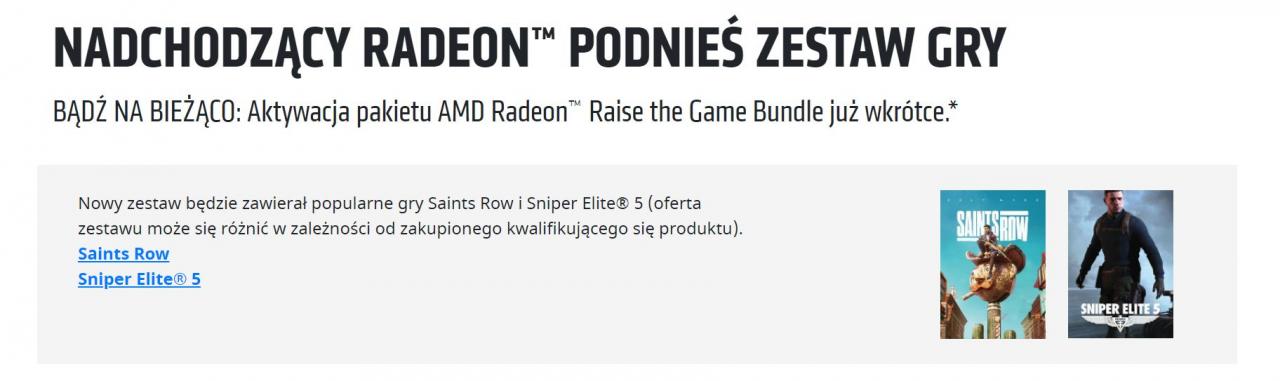 AMD zdradza darmowe gry w najnowszej edycji promocji Raise The Game