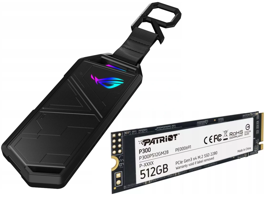 Przenośny SSD - ASUS Strix Arion + Patriot P300