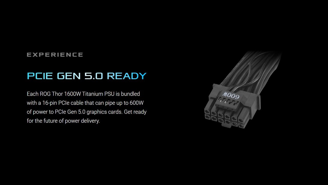 ASUS ROG Thor 1600 W PCIe 5.0
