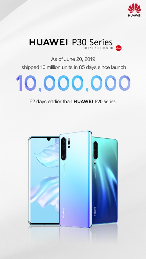 Świetny start Huawei P30. Producent sprzedał 10 mln kopii w 85 dni