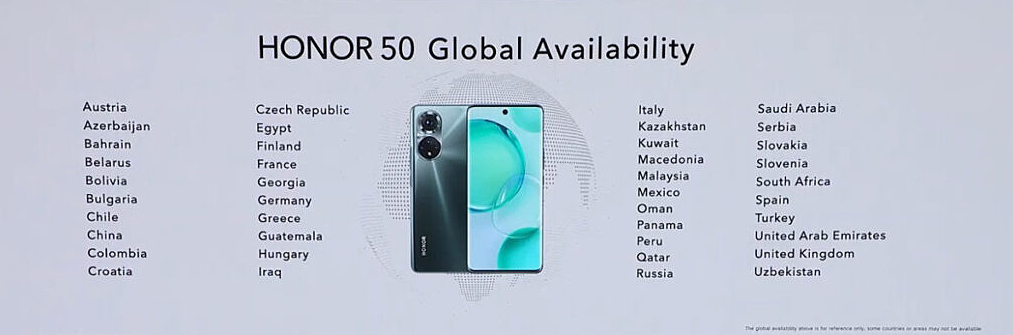 Honor 50, Honor 50 Pro i Honor 50 SE oficjalnie zaprezentowane. Smartfony otrzymają usługi Google