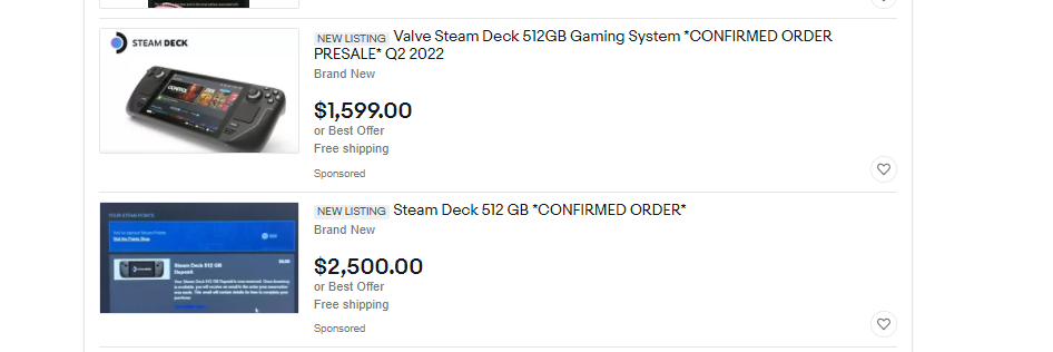 Steam Deck nie miał jeszcze premiery, a już zalał eBay