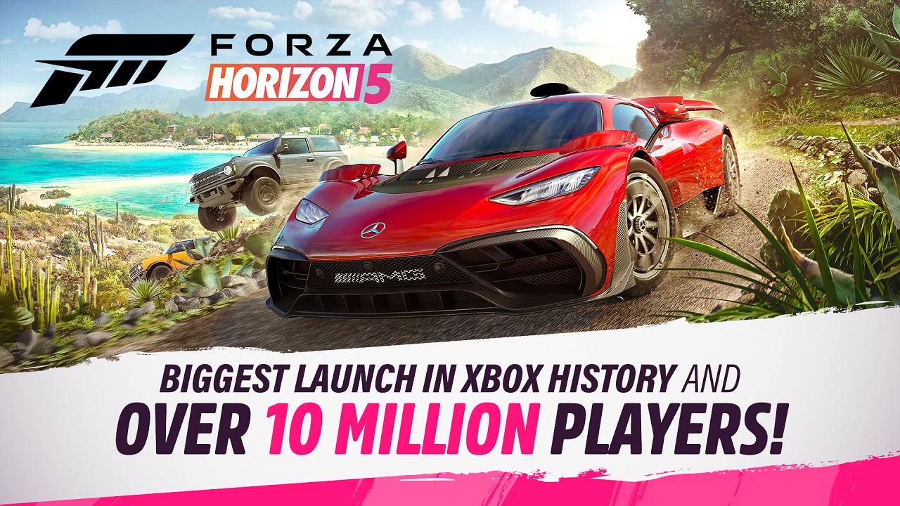 Forza Horizon 5 nadal przyciąga tłumy graczy. Playground Games chwali się statystykami
