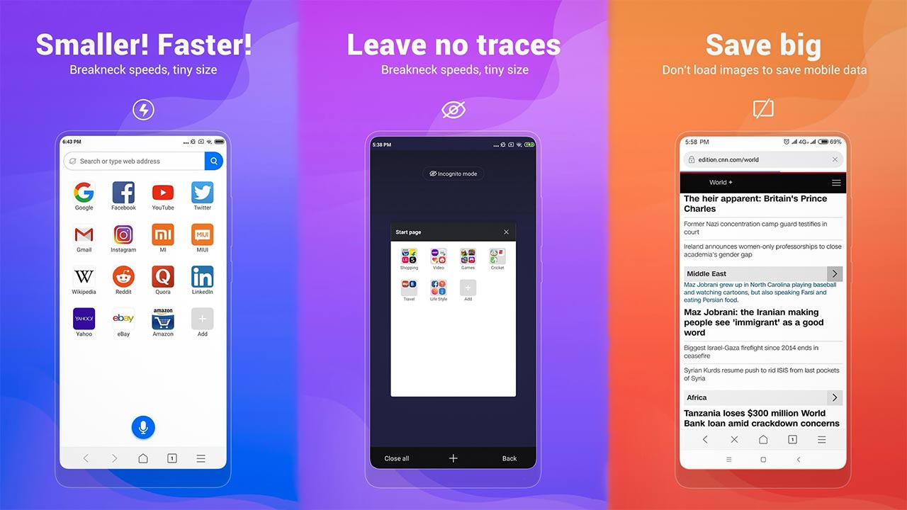 Mint Browser - szybka i lekka przeglądarka na Androida od Xiaomi