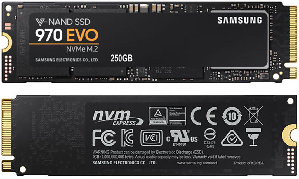 Samsung 970 EVO 250 GB – test