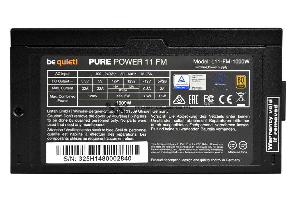 be quiet! Pure Power 11 Fm 1000 W - test, review