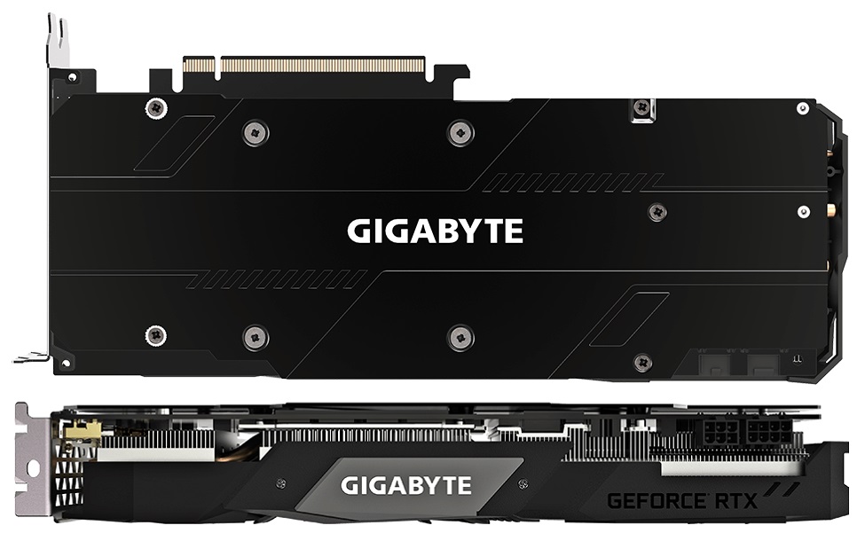 GIGABYTE GeForce RTX 2070 GAMING OC 8G - tył, backplate