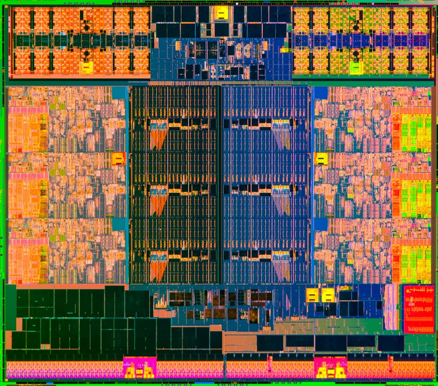 Test procesora Intel Xeon E5-1650 v2 - zdjęcie rdzenia