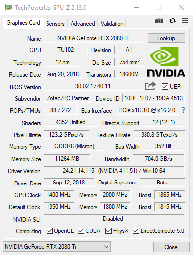 Test ZOTAC GAMING GeForce RTX 2080 Ti AMP Extreme. Turing bez kompromisów