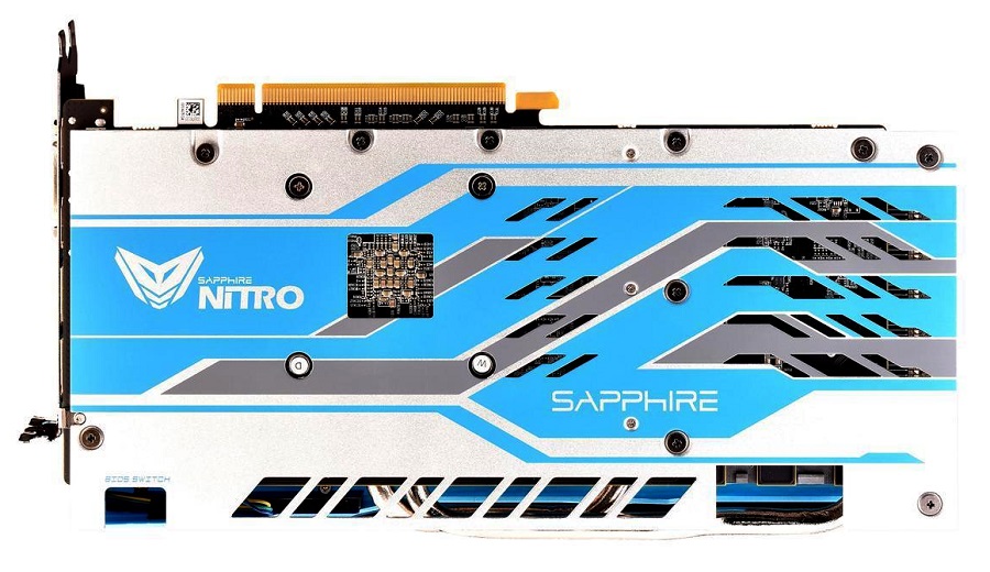 Test karty graficznej SAPPHIRE NITRO+ Radeon RX 590 Special Edition - tył, backplate