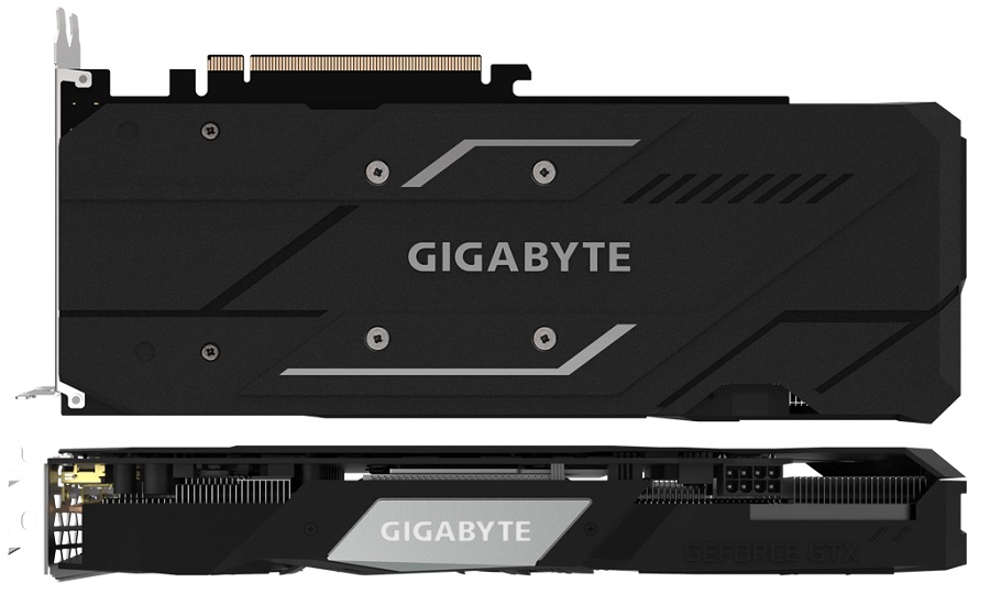 GIGABYTE GeForce GTX 1660 Ti GAMING OC 6G - tył, backplate