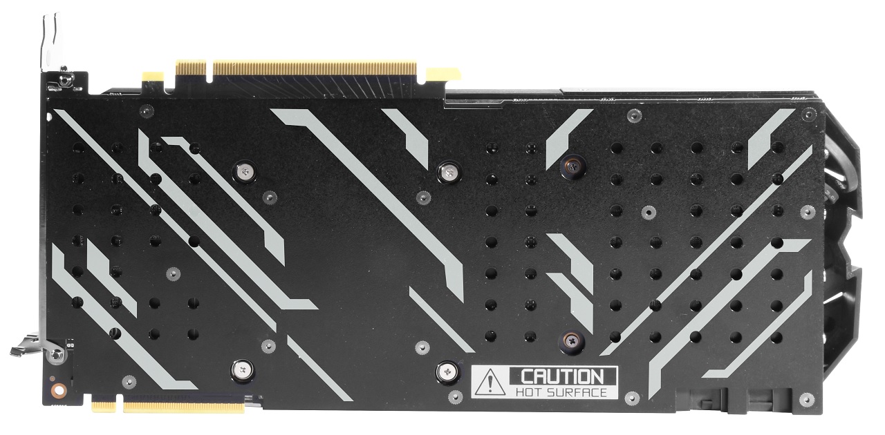 KFA2 GeForce RTX 2070 SUPER EX (1-Click OC) – tył, backplate