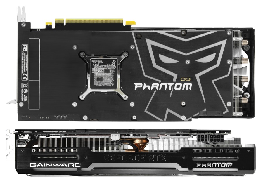 Gainward GeForce RTX 2060 SUPER Phantom GS - backplate, top