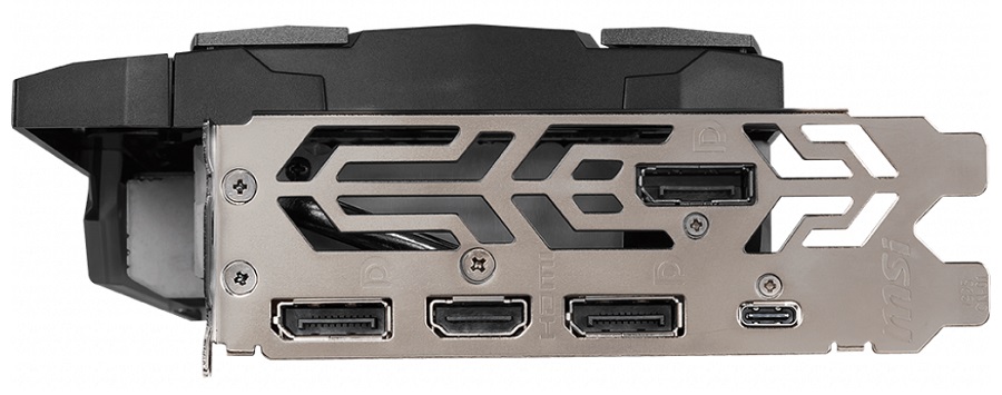 MSI GeForce RTX 2080 SUPER GAMING X TRIO - złącza wideo