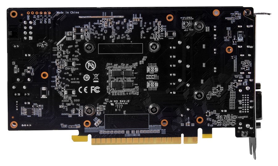 KFA2 GeForce GTX 1650 SUPER EX (1-Click OC) – tył, backplate