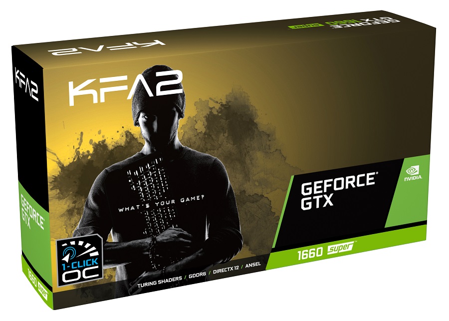 KFA2 GeForce GTX 1660 SUPER EX (1-Click OC) – fabryczne opakowanie