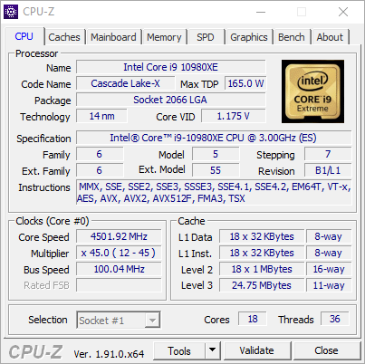 Intel Core i9-10980XE. Test trzeciego wcielenia 18-rdzeniowego Skylake-X