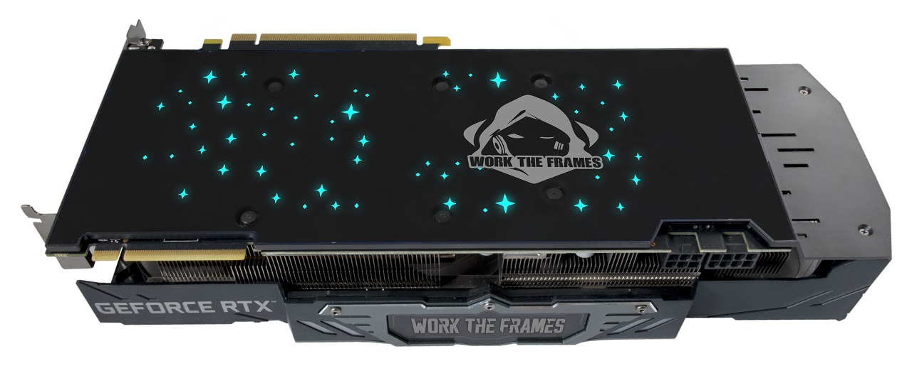 KFA2 GeForce RTX 2070 SUPER Work The Frames - tył, backplate