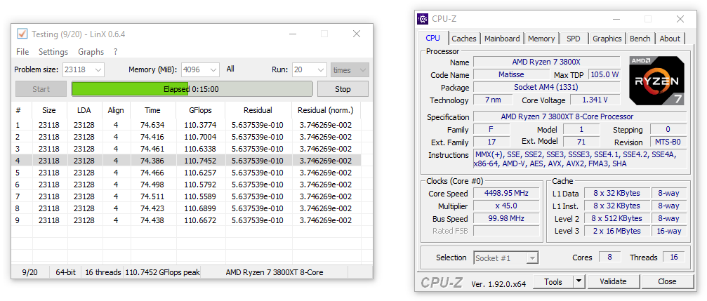 Test procesora AMD Ryzen 7 3800XT - podkręcanie, maksymalne stabilne taktowanie