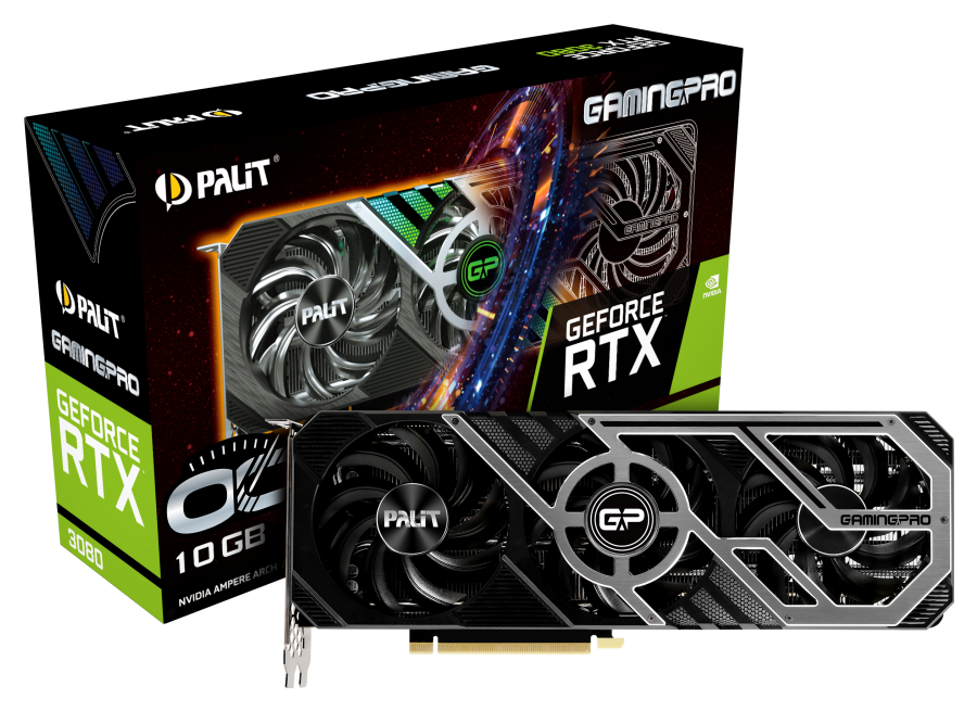Palit GeForce RTX 3080 GamingPro OC - fabryczne opakowanie