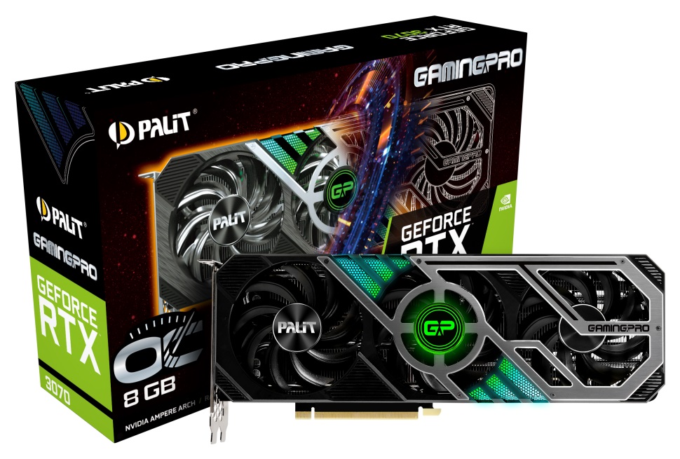 Palit GeForce RTX 3070 GamingPro OC - fabryczne opakowanie