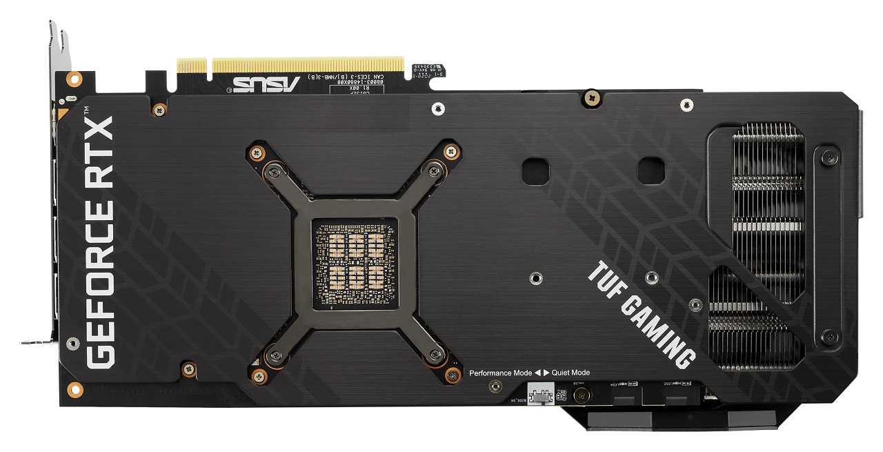 ASUS TUF GAMING GeForce RTX 3080 OC - backplate