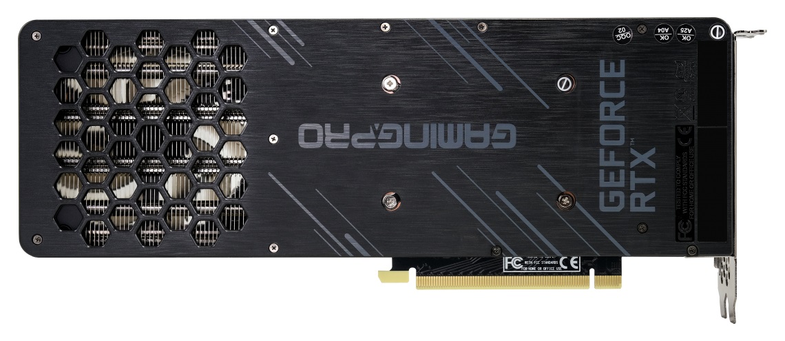 Palit GeForce RTX 3060 Ti GamingPro OC - backplate