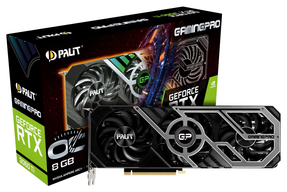 Palit GeForce RTX 3060 Ti GamingPro OC - fabryczne opakowanie