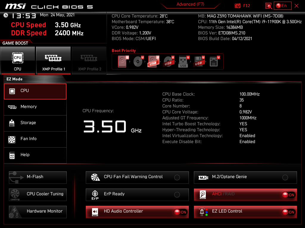 Test płyty głównej MSI MAG Z590 TOMAHAWK WIFI. Dobra podstawa dla Rocket Lake?