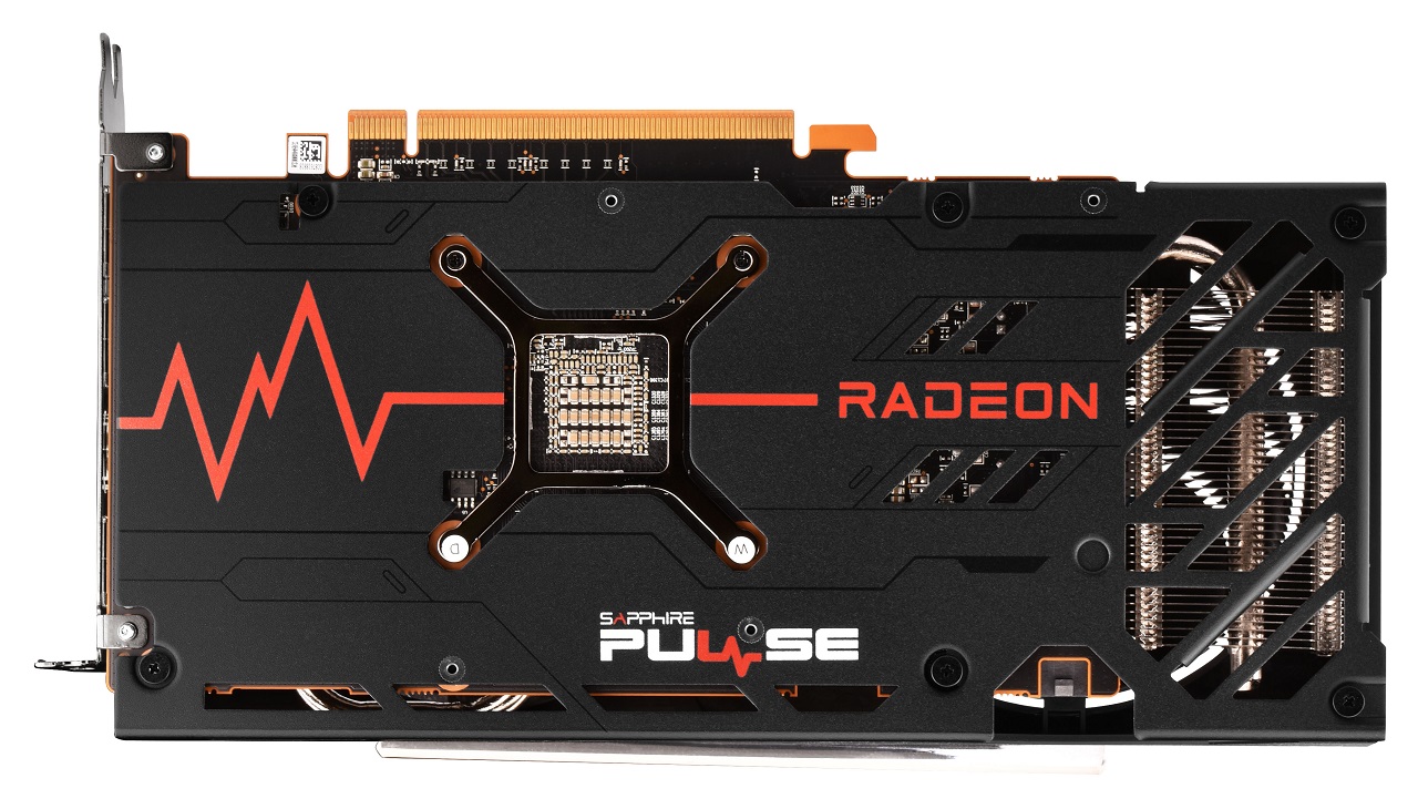 SAPPHIRE PULSE Radeon RX 6600 XT - backplate