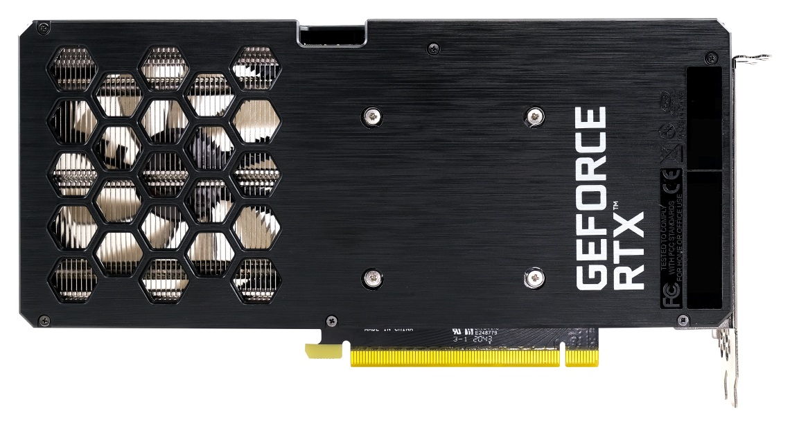 Gainward GeForce RTX 3050 Ghost OC - backplate