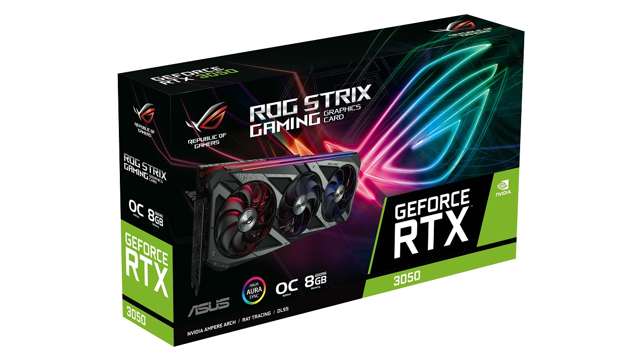 ASUS ROG STRIX GeForce RTX 3050 OC - fabryczne opakowanie