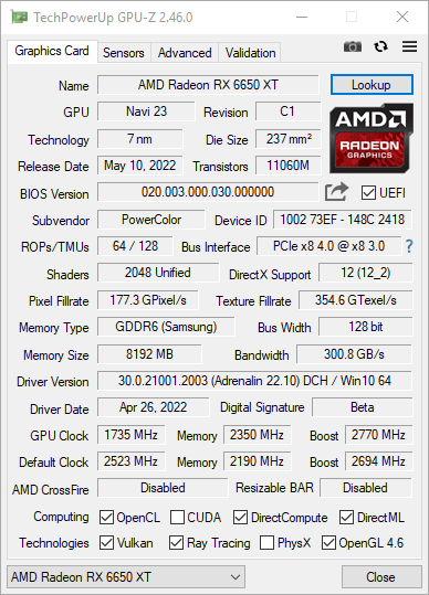 AMD Radeon RX 6650 XT - test przyspieszonej wersji RX 6600 XT oraz karty PowerColor Red Devil