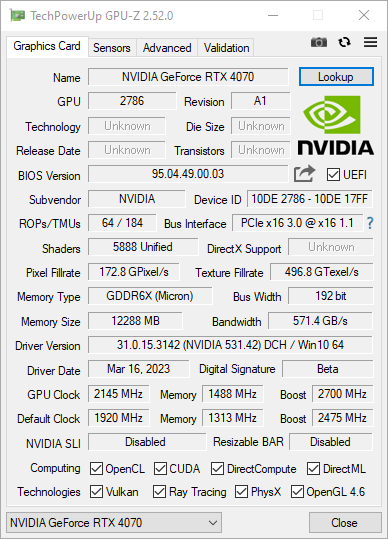 Test NVIDIA GeForce RTX 4070. Godny następca dla RTX 3070?